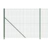 Wire Mesh Fence with Flange Green 1.4x25 m - Durable and Flexible