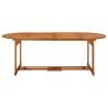 Garden Dining Table - Solid Acacia Wood (220x90x75 cm)