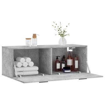 Wall Cabinet Concrete Grey - Stylish Storage Solution