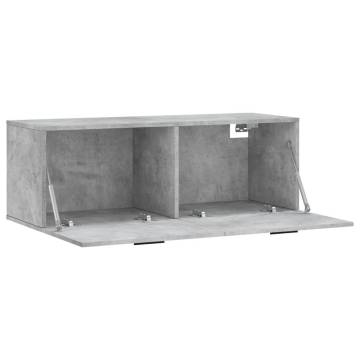 Wall Cabinet Concrete Grey - Stylish Storage Solution