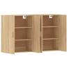 Wall Mounted Cabinets 2 pcs Sonoma Oak - Elegant Storage Solution