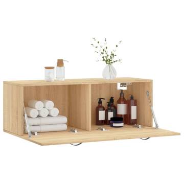 Sonoma Oak Wall Cabinet 100x36.5 cm - Stylish Storage Solution