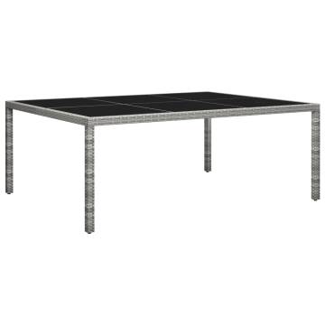 Stylish Outdoor Dining Table in Grey - 200x150 cm | Hipo Market