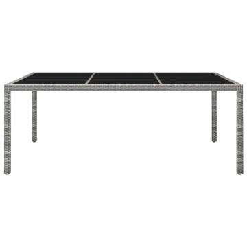 Stylish Outdoor Dining Table in Grey - 200x150 cm | Hipo Market