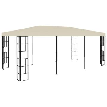 Elegant 3x6 m Cream Gazebo for Outdoor Spaces