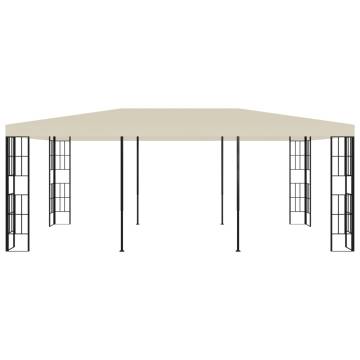 Elegant 3x6 m Cream Gazebo for Outdoor Spaces