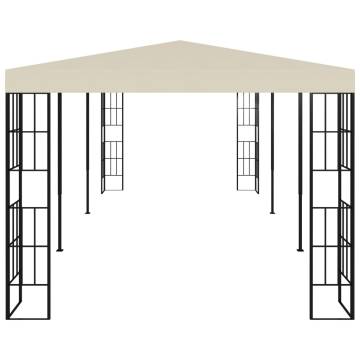 Elegant 3x6 m Cream Gazebo for Outdoor Spaces