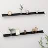 Wall Shelves 2 pcs Black 115x9x3 cm Colour black Size 115 x 9 x 3 cm Quantity in Package 2 Number of Pieces 1 