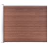 Fence Panel WPC 175x146 cm Brown Colour brown Size 175 x 146 cm Quantity in Package 1 