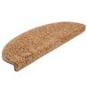 Beige Stair Mats - 10 pcs Non-Slip | Hipomarket UK