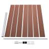 WPC Fence Panel 175x146 cm Brown - Durable & Stylish