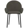 Dining Chairs 2 pcs Dark Grey Velvet - Elegant Comfort