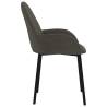 Dining Chairs 2 pcs Dark Grey Velvet - Elegant Comfort