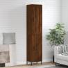 Stylish Highboard Brown Oak - 34.5x34x180 cm | Hipo Market