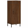 Stylish Highboard Brown Oak - 34.5x34x180 cm | Hipo Market