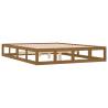 Honey Brown Bed Frame 120x190 cm | Solid Wood Small Double