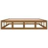 Honey Brown Bed Frame 120x190 cm | Solid Wood Small Double