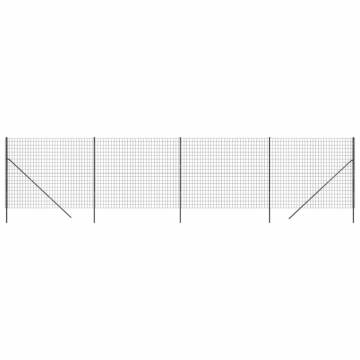 Wire Mesh Fence Anthracite 1.4x10m - Durable Galvanised Steel