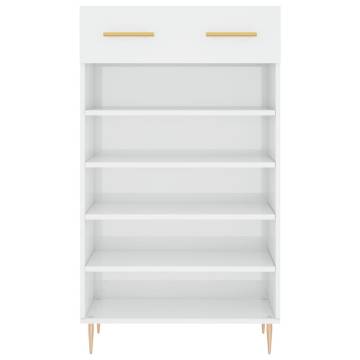 Shoe Cabinet High Gloss White - Stylish & Durable Storage