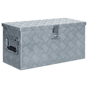 Durable Aluminium Box 61.5x26.5x30 cm - Silver Storage Solution