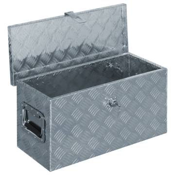 Durable Aluminium Box 61.5x26.5x30 cm - Silver Storage Solution