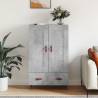 Highboard Concrete Grey 69.5x31x115 cm Engineered Wood Colour concrete grey Quantity in Package 1 