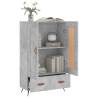 Stylish Highboard Concrete Grey - 69.5x31x115 cm | HipoMarket