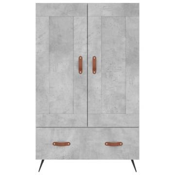 Stylish Highboard Concrete Grey - 69.5x31x115 cm | HipoMarket