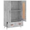 Stylish Highboard Concrete Grey - 69.5x31x115 cm | HipoMarket