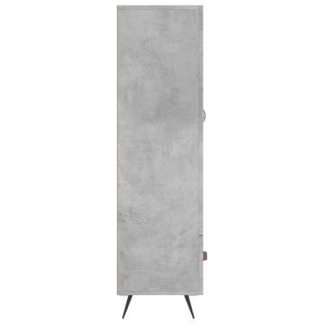 Stylish Highboard Concrete Grey - 69.5x31x115 cm | HipoMarket