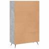 Stylish Highboard Concrete Grey - 69.5x31x115 cm | HipoMarket