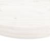 Round White Table Top Ø50x3 cm - Solid Pine Wood