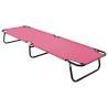 Folding Sun Lounger Steel Pink Colour pink Quantity in Package 1 