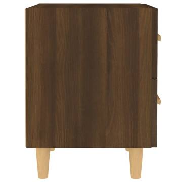 Bed Cabinets 2 pcs Brown Oak - Scandinavian Style Furniture