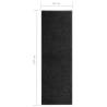 Washable Black Doormat 60x180 cm – Durable & Non-slip