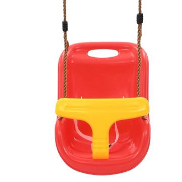 Baby Swing with Safety Belt - PP Red - Joyful Outdoor Fun