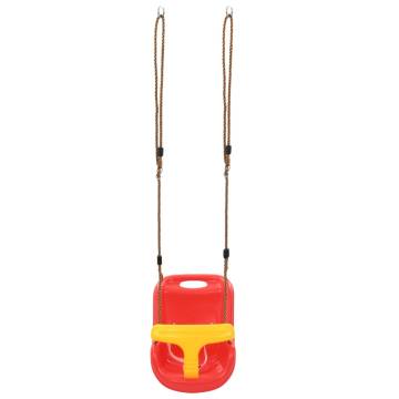 Baby Swing with Safety Belt - PP Red - Joyful Outdoor Fun