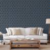 DUTCH WALLCOVERINGS Blue & Gold Geometric Wallpaper | HipoMarket