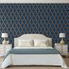 DUTCH WALLCOVERINGS Blue & Gold Geometric Wallpaper | HipoMarket