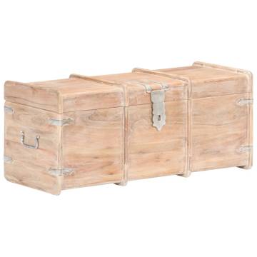 Solid Acacia Wood Storage Chest | 90x40x40 cm - Hipo Market