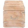 Solid Acacia Wood Storage Chest | 90x40x40 cm - Hipo Market