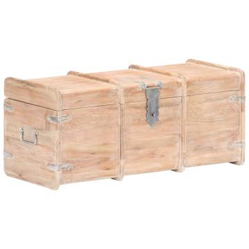 Solid Acacia Wood Storage Chest | 90x40x40 cm - Hipo Market