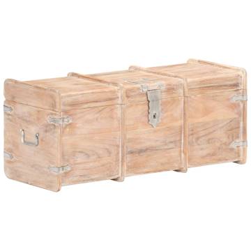 Solid Acacia Wood Storage Chest | 90x40x40 cm - Hipo Market