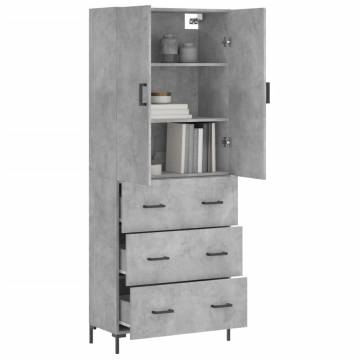 Highboard Concrete Grey - Stylish Storage Solution