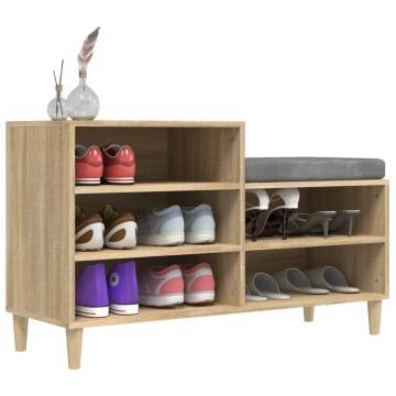 Shoe Cabinet Sonoma Oak - Elegant & Durable Storage Solution