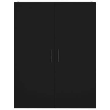 Stylish Highboard Black 69.5x34x180 cm | Durable Engineered Wood