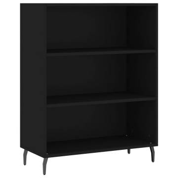 Stylish Highboard Black 69.5x34x180 cm | Durable Engineered Wood