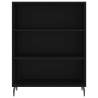 Stylish Highboard Black 69.5x34x180 cm | Durable Engineered Wood