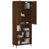 Highboard Brown Oak - Stylish Engineered Wood Storage Cabinet