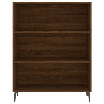 Highboard Brown Oak - Stylish Engineered Wood Storage Cabinet